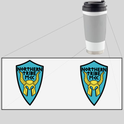 Northern Tribe Double Logo - 16oz Thermos Cup Thumbnail
