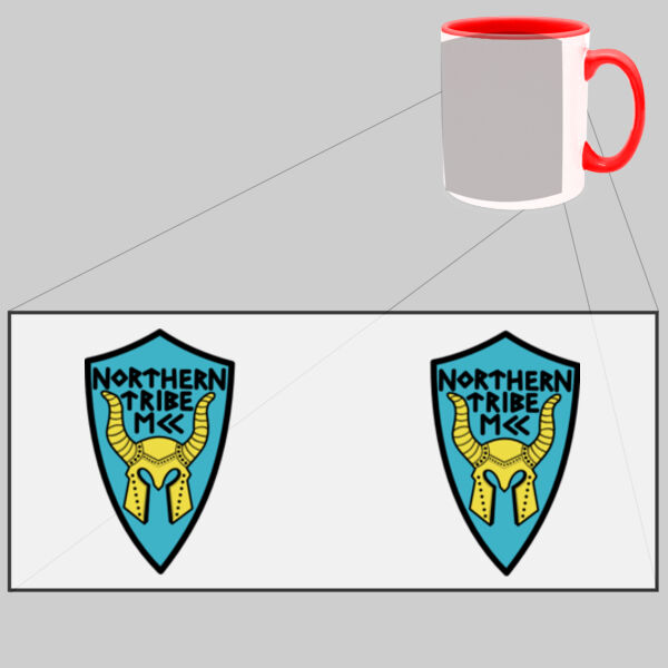 Northern Tribe Double Logo - Two Tone Mug Thumbnail